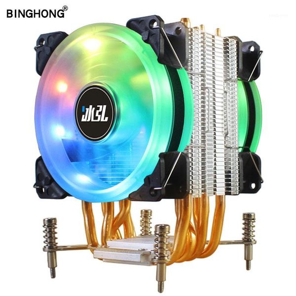 

fans & coolings binghong rgb cpu cooler 6 heat pipe computer processor cooling lga 775 115x 1355 1366 am2 am3 am4 x79 x99 2011 fan sink1