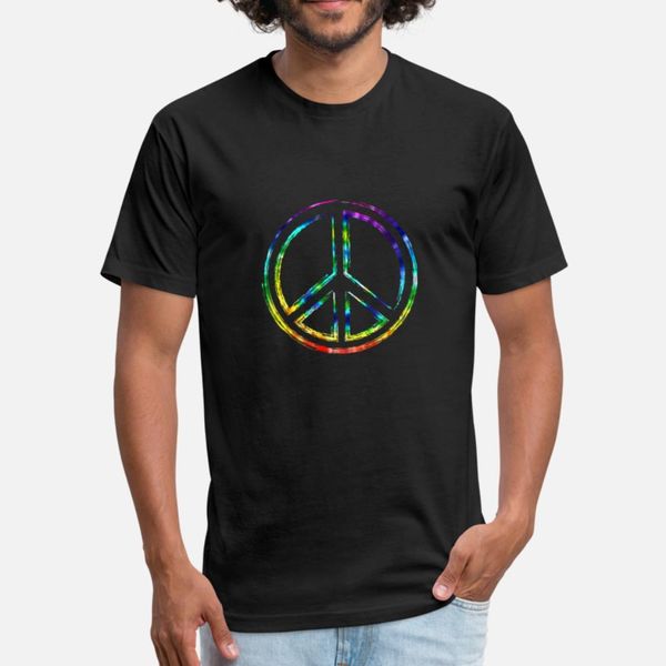 

rainbow peace sign tie dye pattern cloth designers graphic t shirt crewneck unique tracksuit hoodie sweatshirt