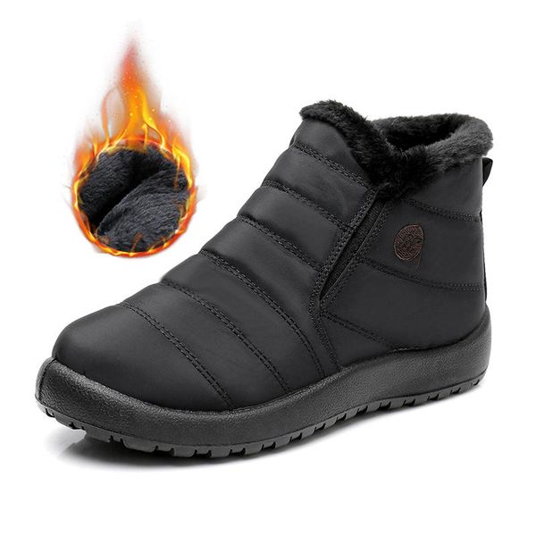 

new women snow boots warm fur ankle boots for women winter winter shoes ladies plus size booties vogue, Black