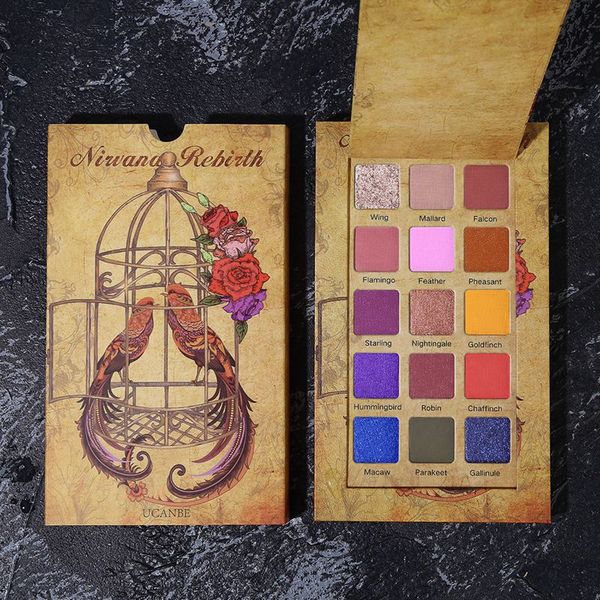

15-color eyeshadow palette long-lasting waterproof smudge-proof easy to color glitter matte eye shadow easy to apply*