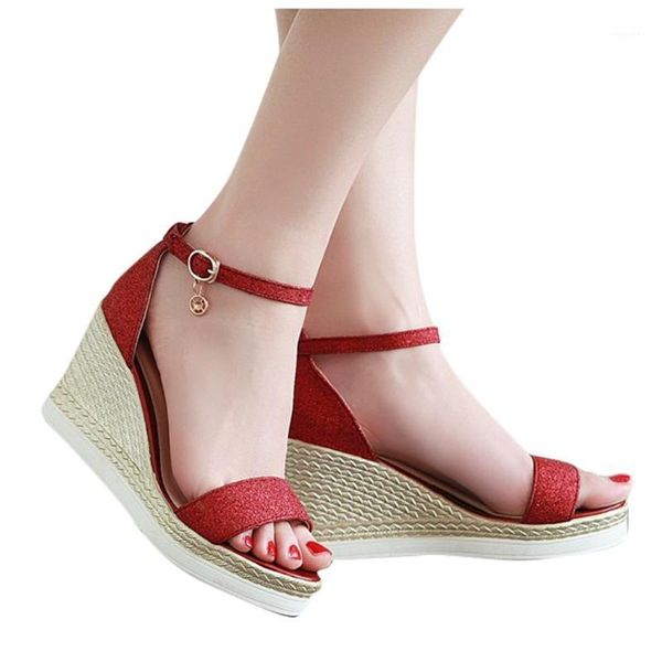 

platform sandals women big size thick bottom increasing shoes ladies solid color lace up sandals for summer beach1, Black