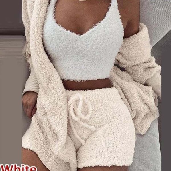 

women's tracksuits women clothing home suit lounge wear shorts set clothes outfit pantsuit fashion sweater warm jacket undefined home1, Gray
