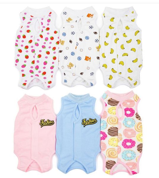 

10pcs/lot female cat dog suit pet cats sterilization clothes pet posrative vest anti-off anti-bite