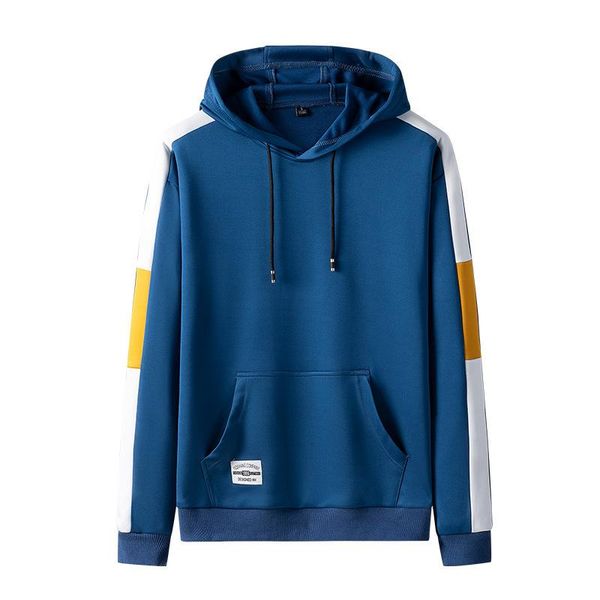 

brand 2020 spring new men hoodies sweatshirt long sleeve pocket men casual striped hooded man hoody for male tracksuit clothing, Black