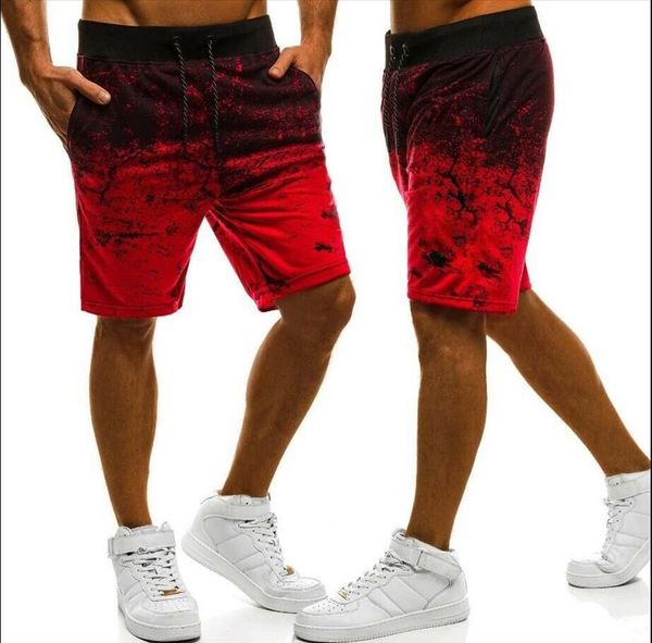 

brand new summer men gradient cargo shorts men elastic beach sport pants shorts pocket masculina shorts homme men clothing, White;black