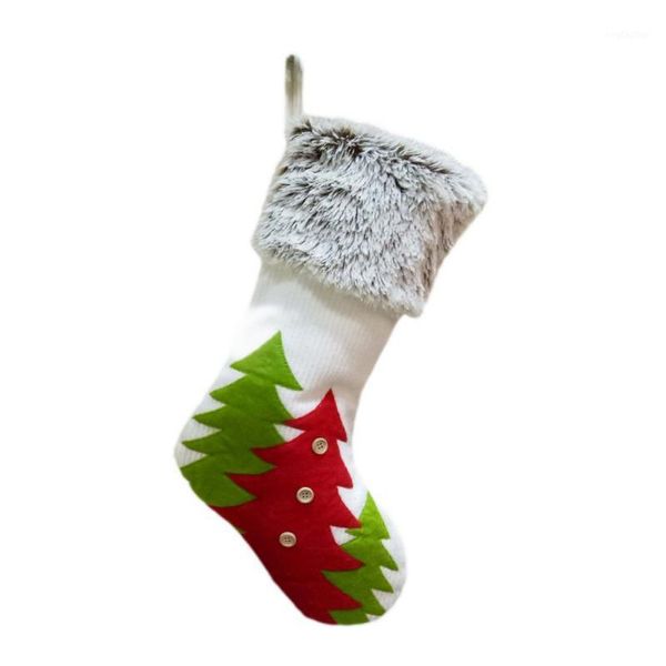 

christmas decorations stockings candy socks gifts bag with hanging loops xmas tree fireplace seasonal decorations1