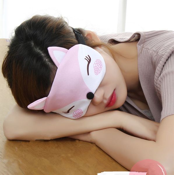 

симпатичные путешествия eyepatc soft завязанными fox 3d sleep mask natural спящая eye mask eyeshade cover eye patch для женщин мужчин
