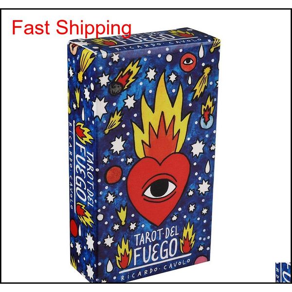 

tarot del fuego cards tarot for deck oracles electronic guide book game toy by ricardo cavolo 63v0m