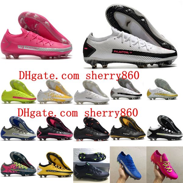 

2021 soccer shoes quality mens cleats phantom gt elite tech craft fg football boots chuteiras scarpe da calcio