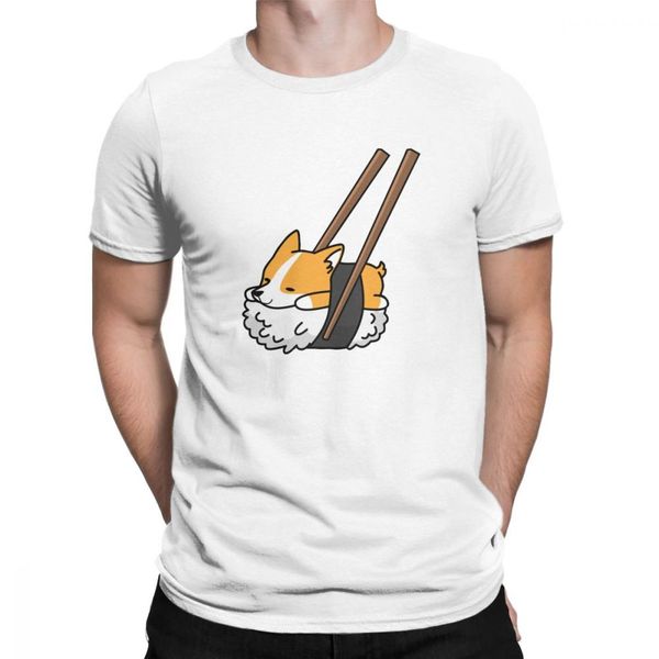 

men funny sushi corgi dog short sleeve birthday gift clothes luxury graphic plus size sport hooded sweatshirt hoodie men t shirt