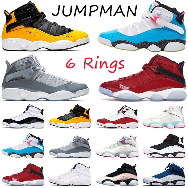

jumpman 6 6s rings taxi unc womens mens basketball shoes space jam white university red outdoors designer trainers sneakers size 13, White;red