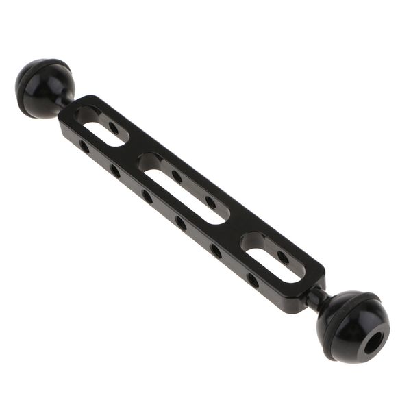 

7.87'' / 20cm aluminum dual ball joint extension arm for diving underwater camera black