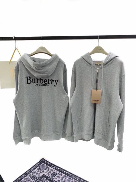 

20aw limited luxury brands men's women's designer hoodie sweatshirts burb cardigan jacket windbreaker, Black;brown