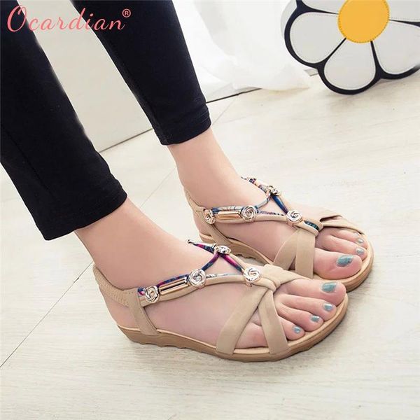 

ladies shoes buty damskie women's summer sandals shoes peep-toe low roman sandals ladies flip flops, Black