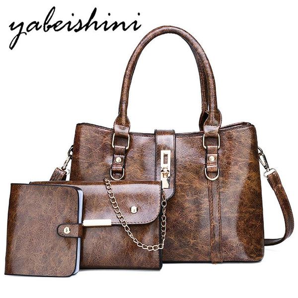 

women brand handbag clutch 3-piece suit women bag over shoulder bags for crossbody bags wallet sac main tote bolso mujer