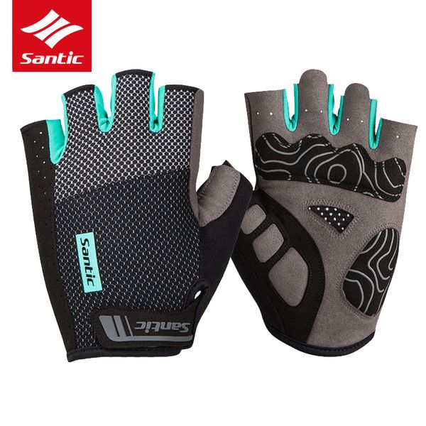 

men women cycling half finger mountain road bike breathable anti-shock sports mtb bicycle gloves guantes ciclismo, Blue;gray