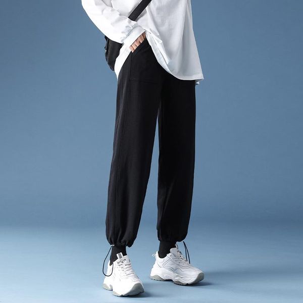 

joggers sweatpants women'pants tracksuit wide leg high waist harem korean style sports for women streetwear trousers female, Black;white