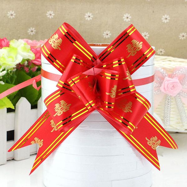 

large size wedding car decoration latte art holiday gifts bow promotional wedding fu character handmade flower latte art garland