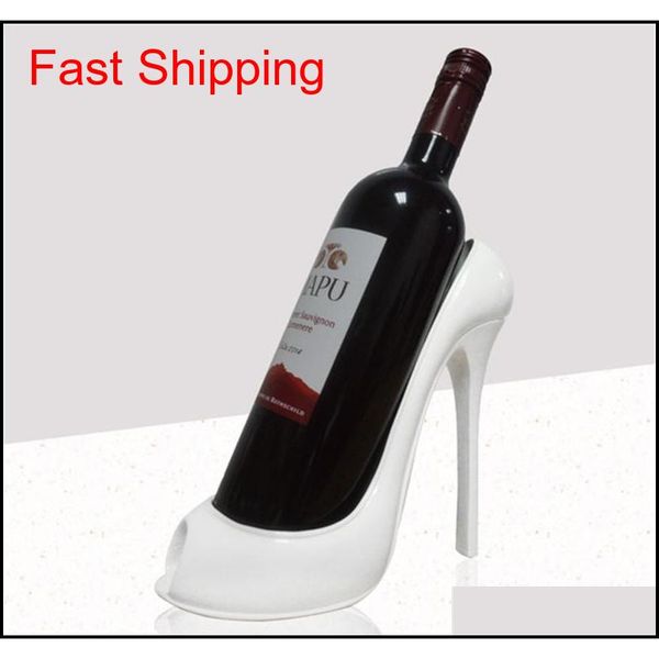 

high heel shoe wine rack wine bottle holder stylish rack gift basket accessory home kitchen bar tools red qylgjb mj_bag