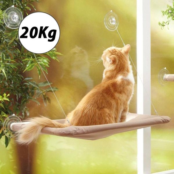 

kimi cute pet hanging beds bearing 20kg cat sunny window seat mount pet cat hammock comfortable bed shelf seat beds