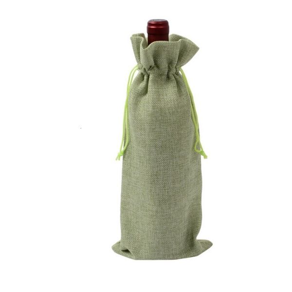 

uvzhdu factory price champagne covers jute bottle wine linen bags pouches burlap gift bag wedding and festivals decoration favo 9 n