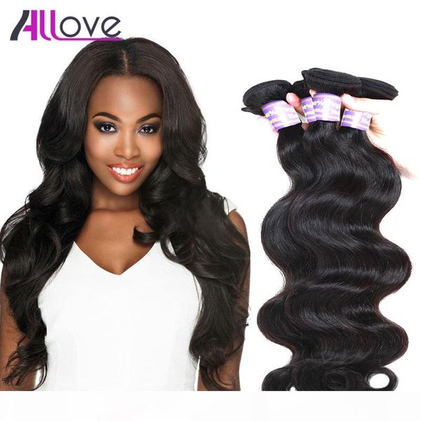 

wholesale peruvian hair natural color 8a body wave mink brazilian virgin hair bundles mix length brazilian human hair weaving ing, Black