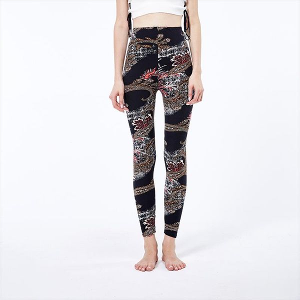 

woman leggings women printed leggings high waist elastic stretch legging calzas mujer leggins drop shipping good quality, Black