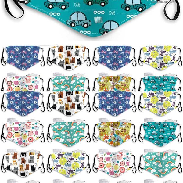 

children's car meow cotton designer masks rainbow face cartoon mask pm2.5 dustpr 4udj biah