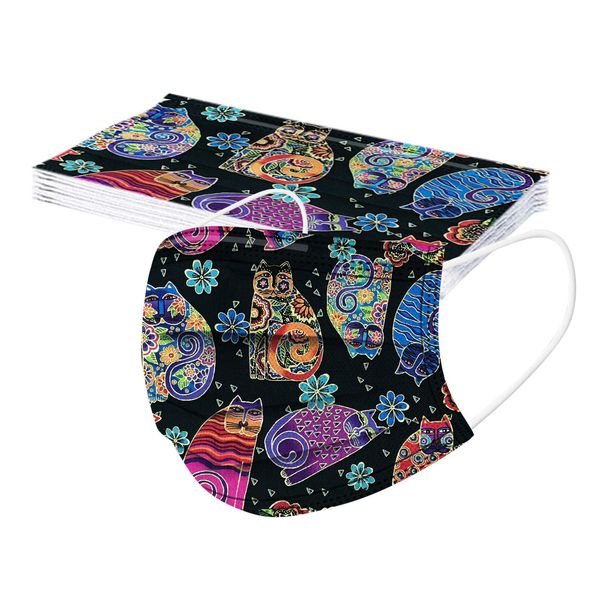 

10/50/100pc fast delivery mscara headband women mask disposable mask industrial 3ply earhook masque bbyakf packing2010