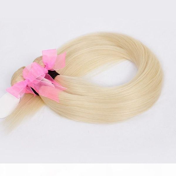 

grade 6a unprocessed virgin brazilian straight hair weave bundles 100g #60 platinum blonde weaving hair human 100% certified, Black
