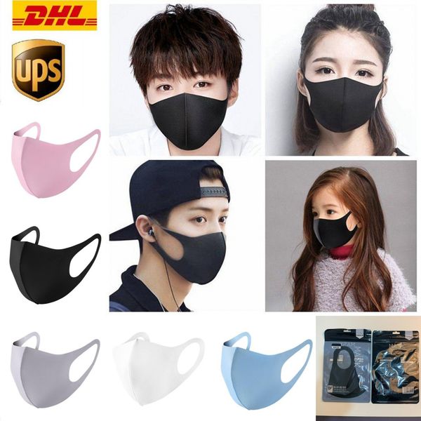 

us stock,cycling mask face masks reusable washable outdoor sports anti dust mouth cotton mask respirator masks fy9041, Black