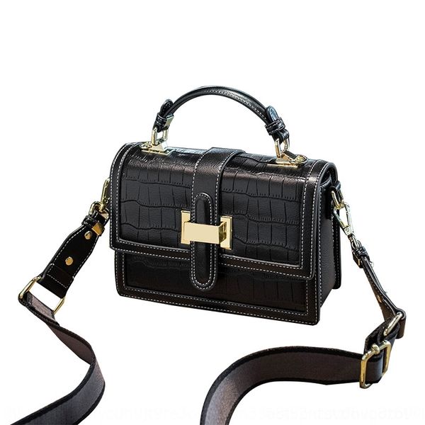 

qhin 2020 women039;s vintage leather and bags lady handbags set 2 with tassel clutch purse genuine shoulder bag large totes hand wallets, Blue;pink