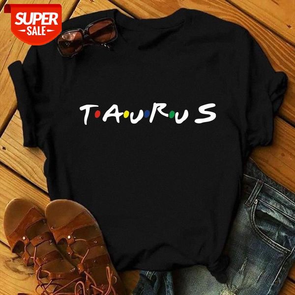 

zogankin women short sleeve o-neck t shirt twelve constellations zodiac sign letters black tshirt soft breathable casual tshirt #rs6m, White