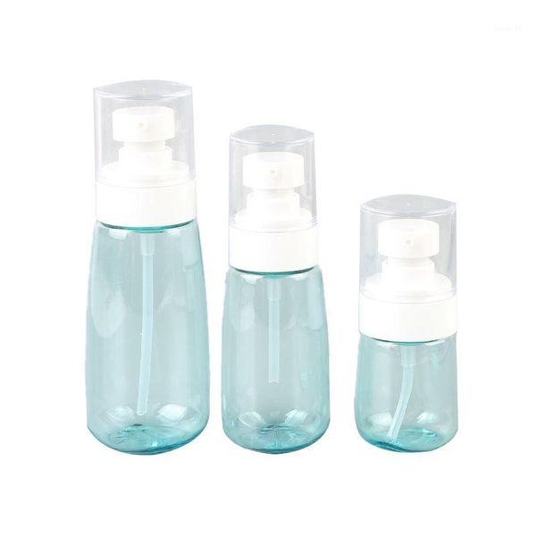 

3pcs/set blue plastic perfume empty spray bottle alcohol bottles travel makeup beauty reuse1