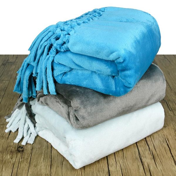 

130160см сплошное цветное фланелевое одеяло из плетеных дивана ручной работы сплетен для мягких плед зимний теплый плоский лист bl003 jllfva