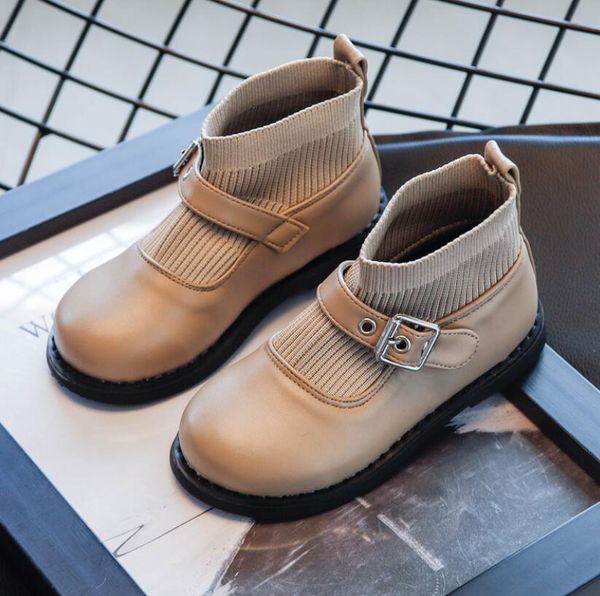 

осень детские малыш детские спортивная обувь для мальчиков девочек дети flats кроссовки дышащий мода повседневная детский leahter обувь bbym, Black