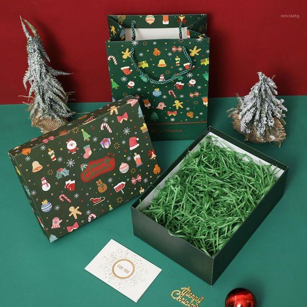 

gift wrap christmas packaging candy boxes deer tree guests packing bag year party favors kids gifts1