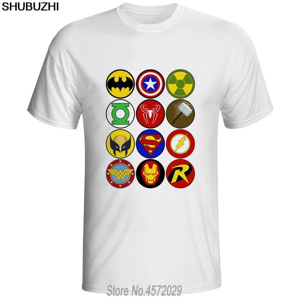 

summer superhero logo men's short sleeve cartoon comic casual euro size hoodie designers t shirts sweatshirt