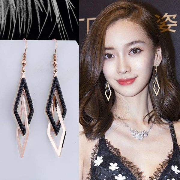 

designer earrings fashion stud tassel long suitable for social gathering party charm ear jewelry ohrringe wedding trendy, Silver