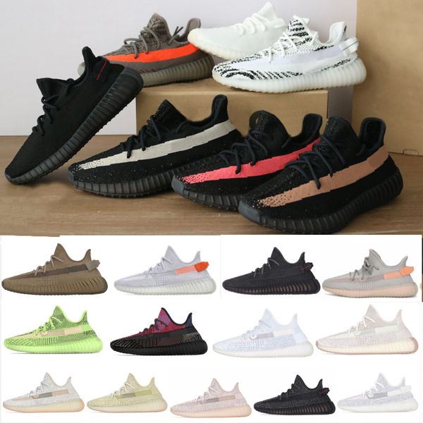 

kanye west shoes trainers sneakers earth static refective butter sesame semi frozen beluga 2.0 running shoes sport sneakers