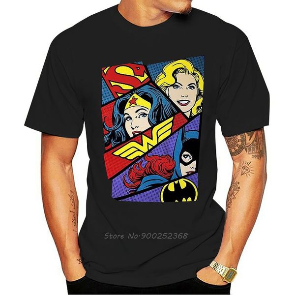 

wonder logo supergirl batgirl black men cotton hip hop streetwear anime funny hoodie designers t shirts sweatshirt
