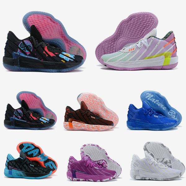 

2021 dame lillard 7 outdoor shoes men dame 7 training sneakers dropshipping accepted athletic black toe travis unc cactus white cement mens