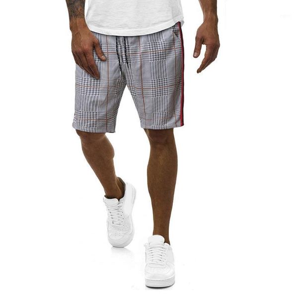 

summer men's casual men's knee long shorts drawstring lattice jogger short sweatpants trousers bermuda shorts1, White;black