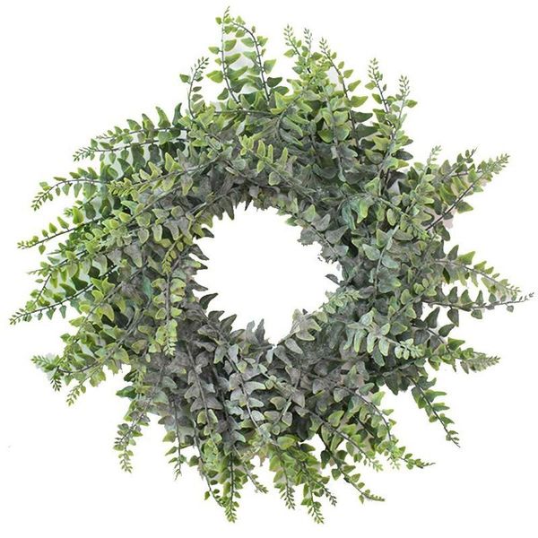 

artificial leaf wreath christmas green garland front door wreath shell xmas wedding home party decors