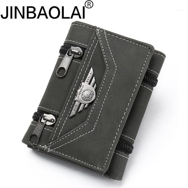 

wallets 2021 fashion rivets vintage pu leather purse for men concise quality thin money clip card organizer man1, Red;black
