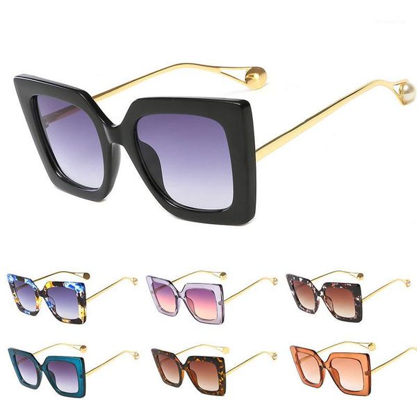 

summer square sunglasses women retro sun glasses for female oversized sunglasses uv4001, White;black