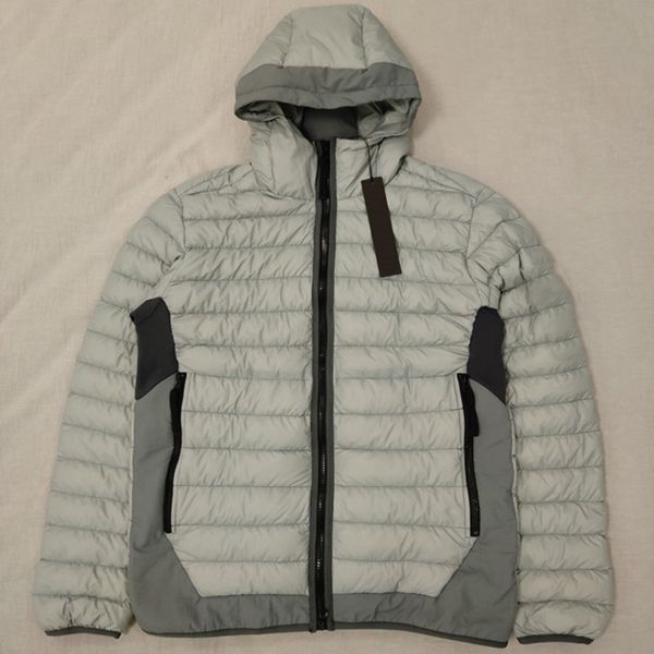 

new 40124 down jacket winter coat white duck down filling hooded jacket s-3xl black/dark grey/grey, Black;brown