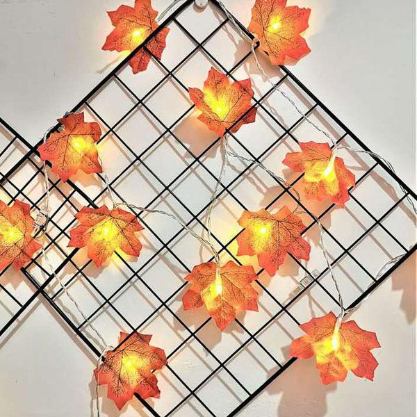 

искусственных растения струнного light red leaf fairy light струнные maple leaves лампа гирлянда освещение для открытого christmas party дек