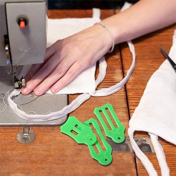 

10pcs/set art household strap maker quilting diy sewing patchwork hand tools manual tipping craft fabrics multi size home, Black