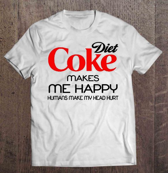 

men t shirt diet coke makes me happy humans make my head hurt women t-shirt sport hooded sweatshirt hoodie